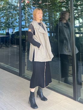 福田優花さん(レディース・163cm)の秋コーディネート