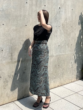 福田優花さん（レディース・163cm）の夏コーディネート