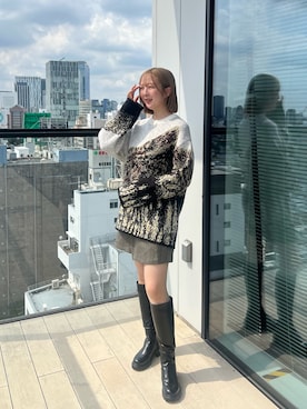 福田優花さん（レディース・163cm）の秋コーディネート