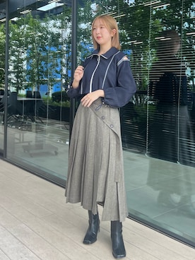 福田優花さん（レディース・163cm）の秋コーディネート