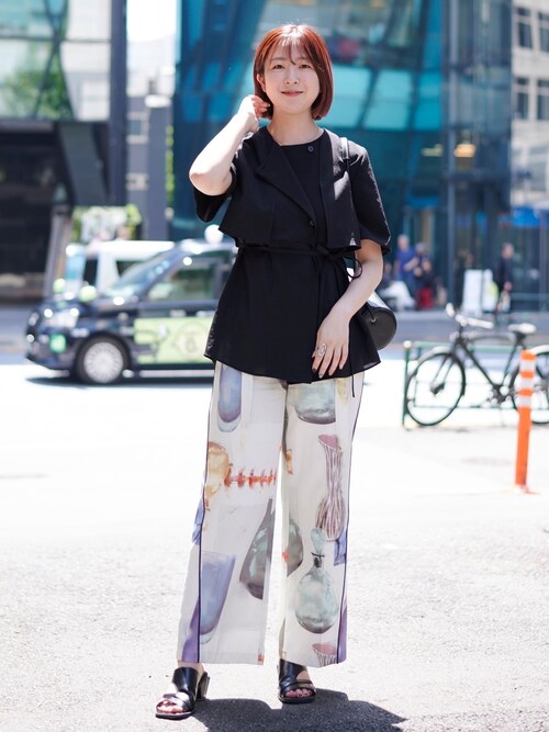 パブリックトウキョウ　シルバー　ミュール ベルテッドミュール(1 SILVER): : ウィメンズ｜PUBLIC TOKYO