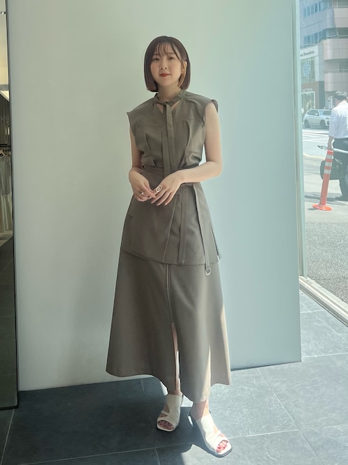 【美品】PUBLIC TOKYO パブリックトウキョウ　チャイナ風パンツスカート 美品】PUBLIC TOKYO パブリックトウキョウチャイナ風パンツスカート