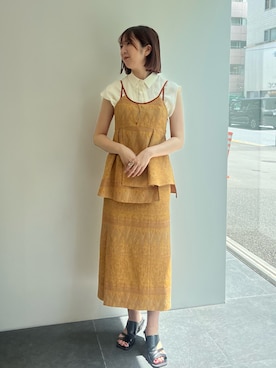 福田優花さん(レディース・163cm)の夏コーディネート