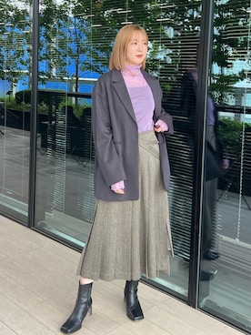 福田優花さん(レディース・163cm)の秋コーディネート