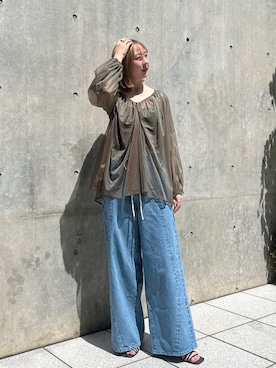 福田優花さん（レディース・163cm）の夏コーディネート