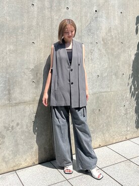 福田優花さん（レディース・163cm）の夏コーディネート