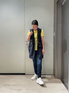 「AXSmiley」｜「アイテム（ジャケット/アウター）」を使った、MIさん（レディース・169cm）の秋コーディネート
