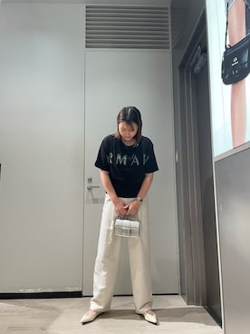 「ARMANI EXCHANGE（アルマーニエクスチェンジ）のアイテム」を使った、MIさん（レディース・169cm）の夏コーディネート