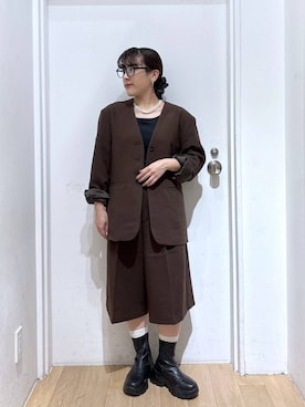 「アイテム（テーラードジャケット）」を使った、hachi0867さん（レディース・153cm・20代）の秋コーディネート