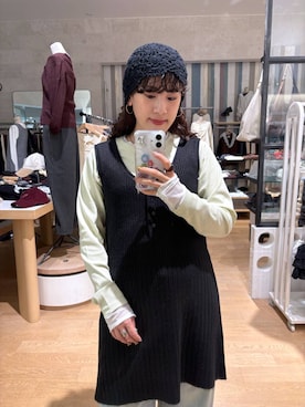 「アイテム（チュニック、ブラック系）」を使った、hachi0867さん（レディース・153cm）の秋コーディネート