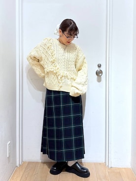 「アイテム（ポロシャツ）」を使った、hachi0867さん（レディース・153cm）の秋コーディネート