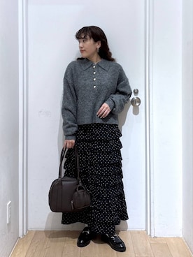 「アイテム（ボストンバッグ）」を使った、hachi0867さん（レディース・153cm・20代）の冬コーディネート