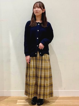 「アイテム（レインシューズ）」を使った、sayuさん（レディース・156cm）の秋コーディネート