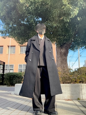 「アイテム（チェスターコート）」を使った、08wearーkaitoさん（メンズ・167cm）の秋コーディネート