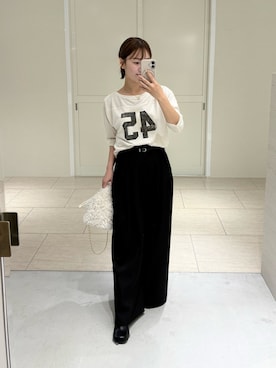「アイテム（ベルト）」を使った、こてがわさん（レディース・151cm）の秋コーディネート