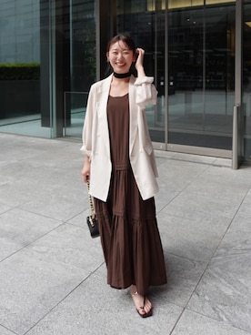 「GALENA（LOUNGEDRESS）（ガレナ）のアイテム」を使った、こてがわさん（レディース・151cm）の夏コーディネート