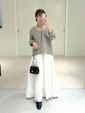 「アイテム（トートバッグ）」を使った、こてがわさん（レディース・151cm・20代）の秋コーディネート