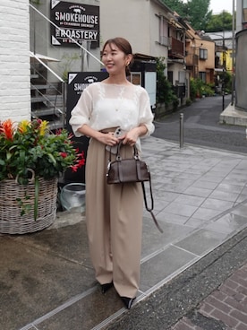 「GALENA（LOUNGEDRESS）（ガレナ）のアイテム」を使った、こてがわさん（レディース・151cm）の夏コーディネート