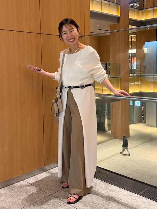 M*H様 【新品未使用】ラウンジドレス　ノースリニット ハイスリットニットワンピース（ワンピース）｜LOUNGEDRESS（ラウンジ