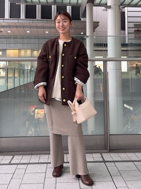 「アイテム（ブーツ）」を使った、こてがわさん（レディース・151cm・20代）の秋コーディネート