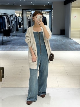 「アイテム（オールインワン・サロペット）」を使った、こてがわさん（レディース・151cm）の秋コーディネート