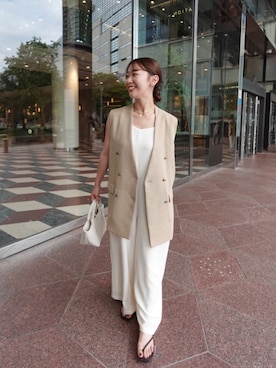「GALENA（LOUNGEDRESS）（ガレナ）のアイテム」を使った、こてがわさん（レディース・151cm）の夏コーディネート