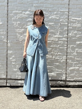 「GALENA（LOUNGEDRESS）（ガレナ）のアイテム」を使った、こてがわさん（レディース・151cm）の夏コーディネート