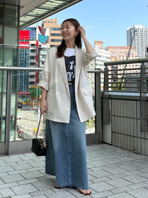 Loungedress デニムマキシスカート LOUNGEDRESS（ラウンジドレス）の「デニムマキシスカート（デニム
