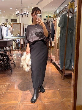 「GALENA（LOUNGEDRESS）（ガレナ）のアイテム」を使った、こてがわさん（レディース・151cm）の秋コーディネート