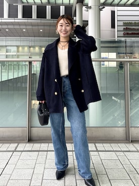 「アイテム（その他アウター）」を使った、こてがわさん（レディース・151cm）の秋コーディネート