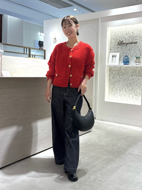 セール】ハイウエストデニムパンツ（デニムパンツ）｜LOUNGEDRESS