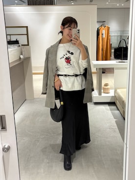 「アイテム（ベスト）」を使った、こてがわさん（レディース・151cm）の秋コーディネート