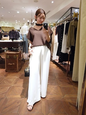 「GALENA（LOUNGEDRESS）（ガレナ）のアイテム」を使った、こてがわさん（レディース・151cm）の夏コーディネート