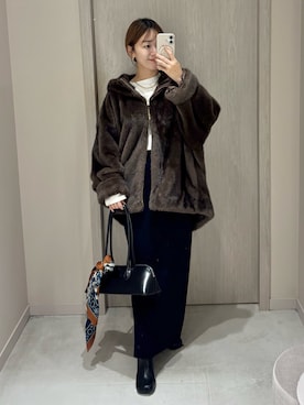 「アイテム（財布/小物）」を使った、こてがわさん（レディース・151cm）の秋コーディネート