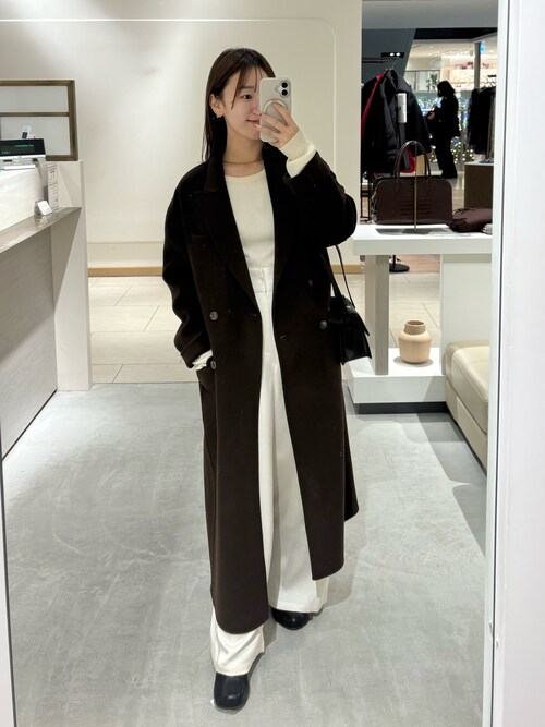 lounge dress コート　新品未使用 Loungedress（ラウンジドレス） コート アウター ピークドラペルリバー