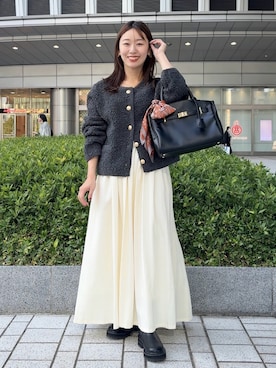 「アイテム（アクセサリー）」を使った、こてがわさん（レディース・151cm・20代）の冬コーディネート