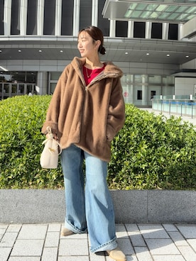 「アイテム（アクセサリー）」を使った、こてがわさん（レディース・151cm・20代）の冬コーディネート