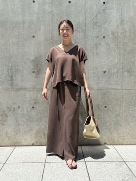 「GALENA（LOUNGEDRESS）（ガレナ）のアイテム」を使った、こてがわさん（レディース・151cm）の夏コーディネート