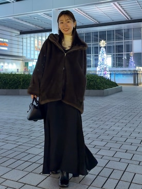 「アイテム（ワンピース）」を使った、こてがわさん（レディース・151cm）の冬コーディネート