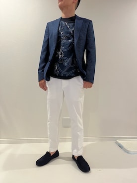 「HERMES（エルメス）のアイテム（トップス）」を使った、mothio122さん（メンズ・165cm）の秋コーディネート