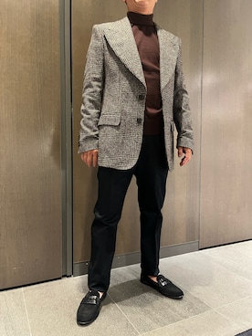 「アイテム（テーラードジャケット）」を使った、mothio122さん（メンズ・165cm）の秋コーディネート