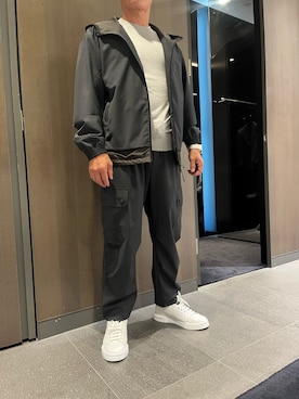 「アイテム（ジャージ）」を使った、mothio122さん（メンズ・165cm）の秋コーディネート