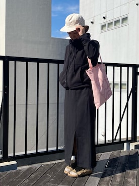 「アイテム（サンダル、グリーン系）」を使った、nananana1106さん（レディース・154cm）の秋コーディネート