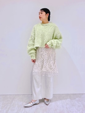「yae」｜NICAL　伊勢丹JR京都さん（レディース・161cm）の冬コーディネート