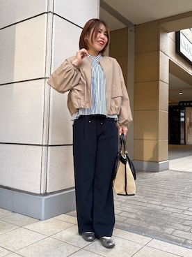 「MICO COULIER（ミコクリエ）のアイテム」を使った、økiさん（レディース・160cm）の春コーディネート