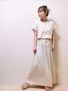 「AMERICAN HOLIC」｜「アイテム（ワンピース）」を使った、TAMUさん（レディース・154cm）の夏コーディネート