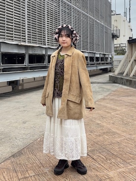 「森ガール」｜うるさん（レディース・158cm）の秋コーディネート