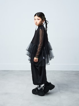 「秋服」｜「アイテム（ベスト）」を使った、parkmadeinkyotoさん（キッズ・125cm）の秋コーディネート
