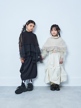 「アイテム（ワンピース/ドレス）」を使った、parkmadeinkyotoさん（キッズ・125cm）の秋コーディネート