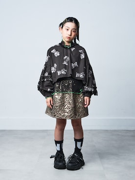 「アイテム（スカート）」を使った、parkmadeinkyotoさん（キッズ・125cm）の秋コーディネート